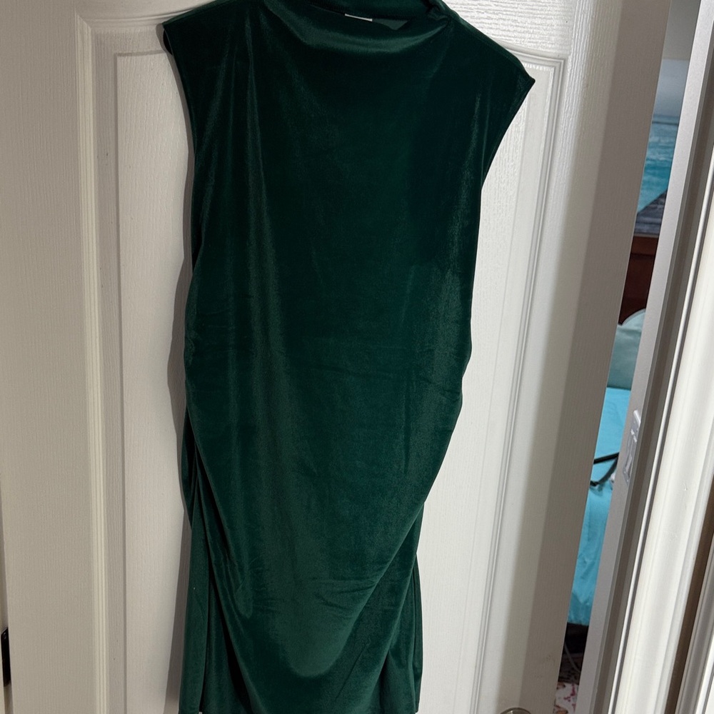 a new day Dark Green Midi Dress